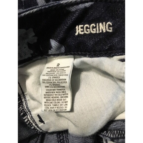 American Eagle Women's Jeans Floral Jegging Stretch Ankle Skinny Size 2 X 29 - Picture 9 of 9
